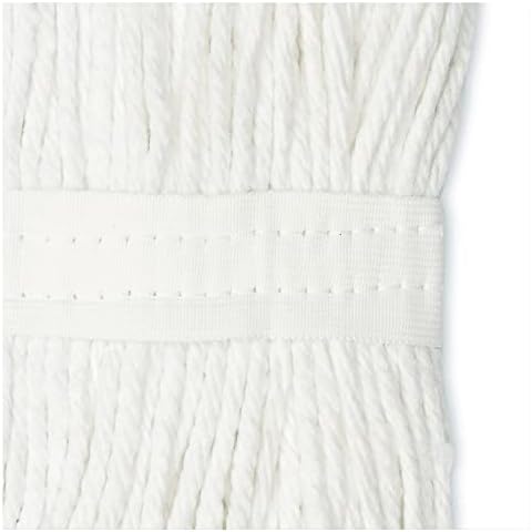 Boardwalk BWK2016CEA 16 Cut-End Cotton Wet Mop Head - White 1