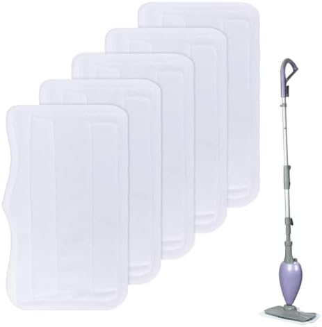 Sgizoku Steam Mop Pads 5Pack Washable Microfiber Replacement 1