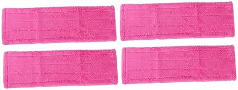 4PCS Coral Microfiber Mop Refill for Hard Floors