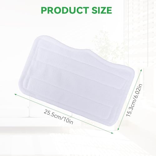 Sgizoku Steam Mop Pads 5Pack Washable Microfiber Replacement 1