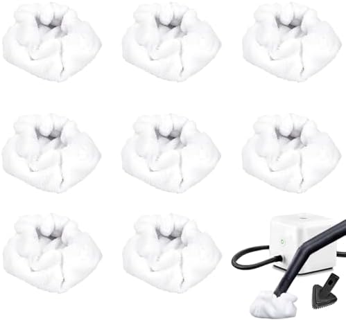 Small Microfiber Triangular Bonnet for Dupray Steam Mop - 8 Pack