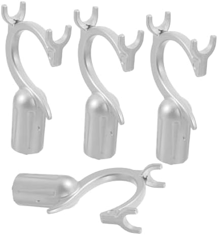 4Pcs Aluminum Alloy Mop Pole Hook Replacement for Durable Cleaning
