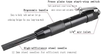 KGKGK Pneumatic Rust Remover 4000RPM 12 Pin Tool