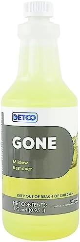Detco GONE Mold Mildew Remover 1-Quart Spray