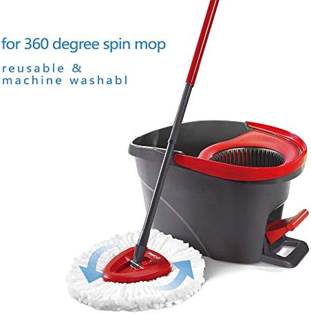 StrengthMix Spin Mop Refill Heads 4-Pack Machine Washable