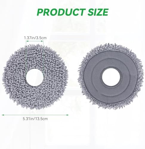 Sgizoku Microfiber Mop Pads for Roborock Q RevoQrevo MaxV - 8Pcs Set