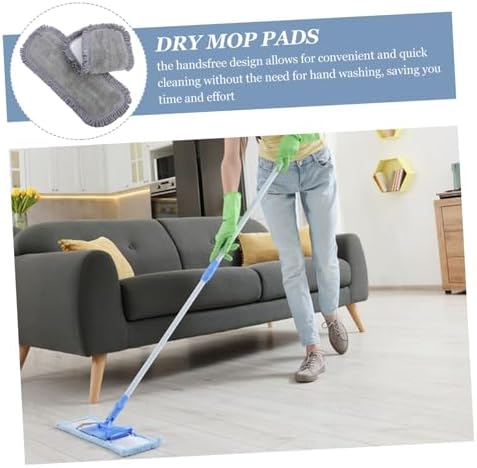 2pcs Microfiber Mop Pads Reusable for Floor Cleaning