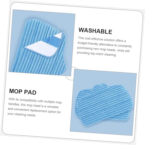 Minkissy 2pcs Microfiber Mop Pads Replacement for Efficient Floor Cleaning