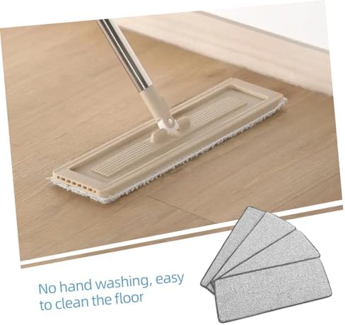 4pcs Reusable Microfiber Mop Heads for Wet Dry Floor Cleaning 1