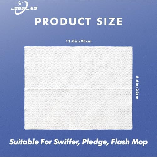 JEBBLAS Disposable Mop Refills Dry Sweeping Pad for All Surfaces 120 Count