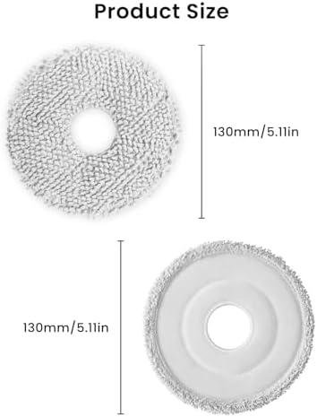 Rrochio Microfiber Mop Pads for Dreame Robot Vacuums