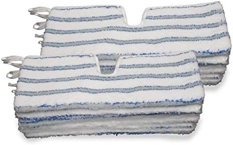 LTWHOME Dual-Sided Microfiber Scrub Mop Pads - Pack of 12