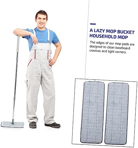 2pcs Replacement Mop Pads for Hardwood Tile Marble