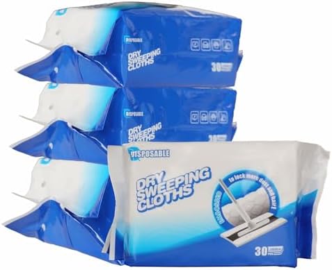 JEBBLAS Disposable Mop Refills Dry Sweeping Pad for All Surfaces 120 Count