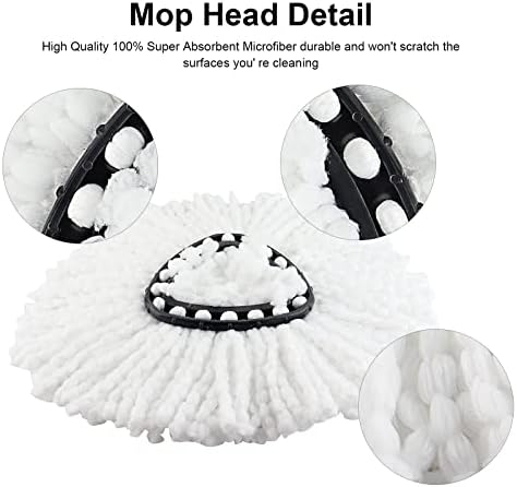 BeiLan Spin Mop Replacement Head Set