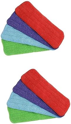 PACKOVE 8pcs Microfiber Mop Cloth Replacement Kit