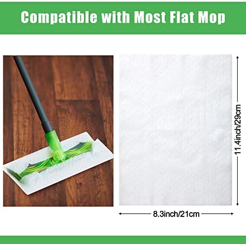 Zubebe 600 Pcs Dry Mop Pad Refills for Floor Cleaning