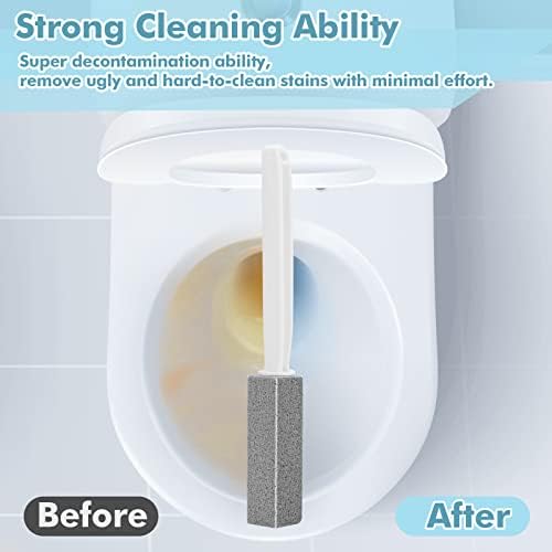 2 Pack Pumice Stone Toilet Brush with Extra Long Handle