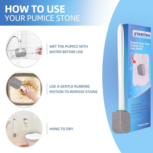 Pumice Stone Toilet Cleaner with Long Handle