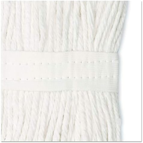 Boardwalk 2024CCT Cut-End Wet Mop Head Cotton White 12Carton