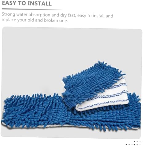 CALLARON 2pcs Chenille Mop Replacement Pads Reusable