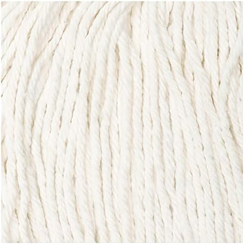 Boardwalk BWK2016CEA 16 Cut-End Cotton Wet Mop Head - White 1