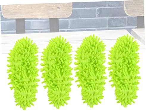 CALLARON Mop Caps Chenille Dust Mop Slippers 4 Pcs
