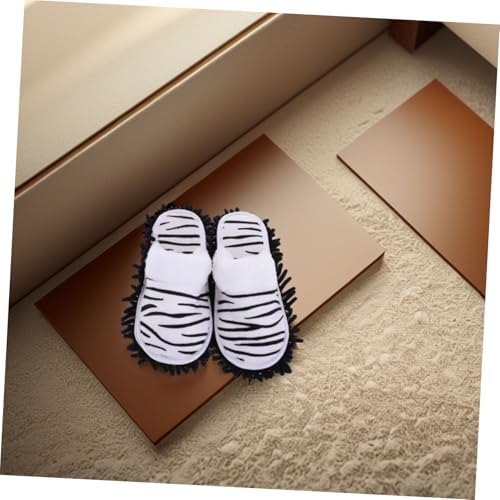 Minkissy Detachable Mop Slippers for Women Comfortable Warm Cleaning Shoes