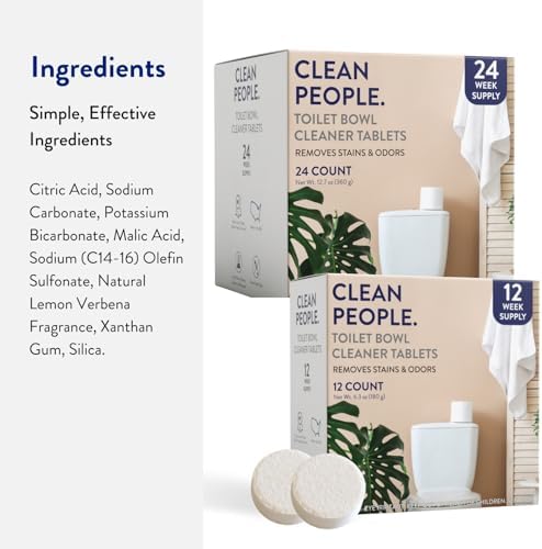 THE CLEAN PEOPLE Toilet Cleaner Tablets 24 Count