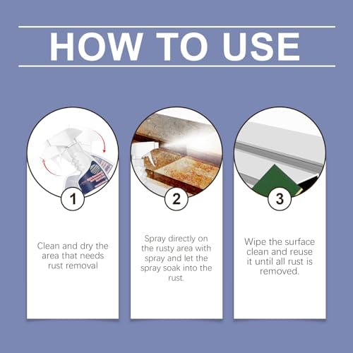 Heavy-Duty Metal Rust Remover 120ml 2pcs