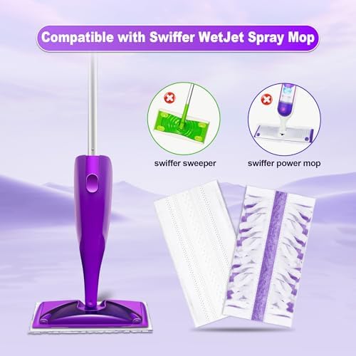 FORSPEEDER 10 Count Swiffer WetJet Mopping Pad Refills