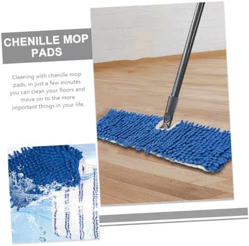 CALLARON 2pcs Chenille Mop Replacement Pads Reusable