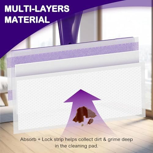 Zeekech 30 Count Spray Mop Pad Refill for Swiffer WetJet 1