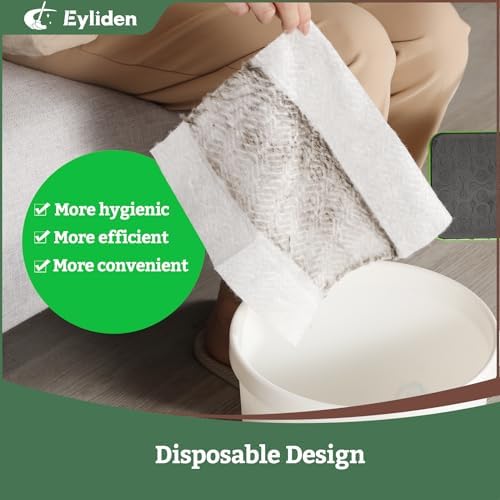 Eyliden 24 Count Dry Mop Pads 10 Inch Replacement for Sweeper Mops
