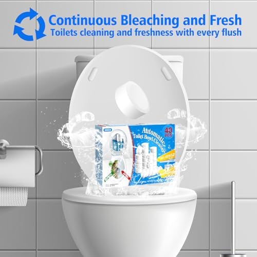 USKICH Toilet Bowl Cleaner 40 Pack with Bleach
