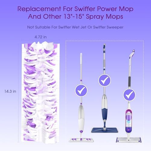 21 Pack Replacement Mop Pads for Swiffer Power Mop