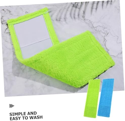 Ipetboom 2pcs Coral Fleece Mop Replacement Pads 1