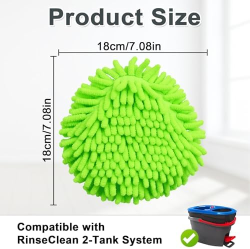 DLAIMI 6 Pack Spin Mop Replacement Heads