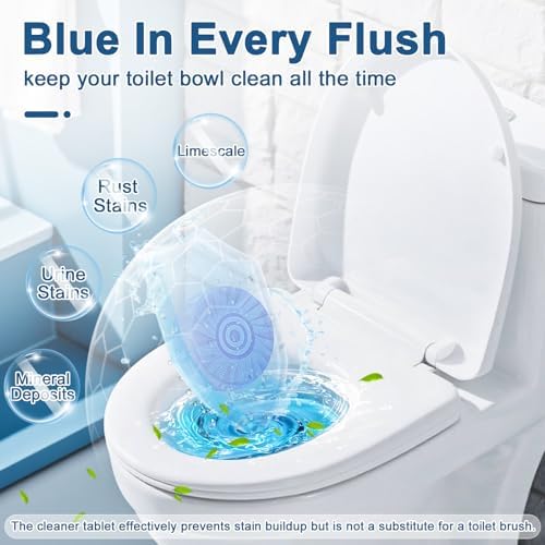 Msvvko Toilet Bowl Cleaner Tablets 30 Tabs Septic Safe Fresh Scent