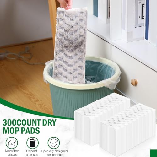 Gejoy 300 Count Dry Sweeping Cloths for Swiffer Pet-Friendly Unscented