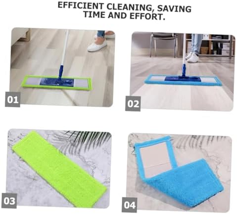 Ipetboom 2pcs Coral Fleece Mop Replacement Pads 1