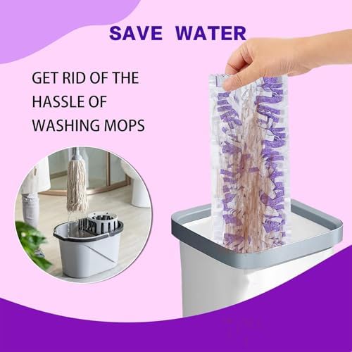 Disposable Mopping Pad Refills for PowerMop 20 Pack Purple