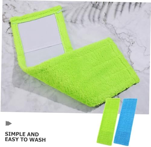 CALLARON 2pcs Thick Coral Fleece Mop Pads Replacement
