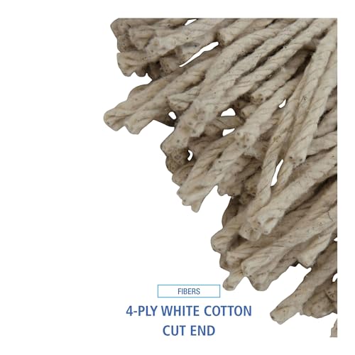 Boardwalk Mop Head Replacement 32oz Cotton White 12Carton
