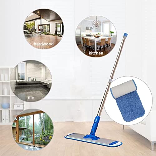 10 Pack 18 Microfiber Spray Mop Replacement Heads - Blue
