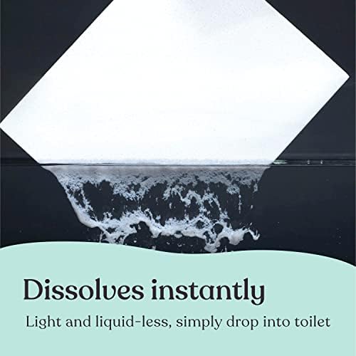Lazy Coconuts Toilet Cleaner Strips - 60 Cleans Plastic-free Dye-free