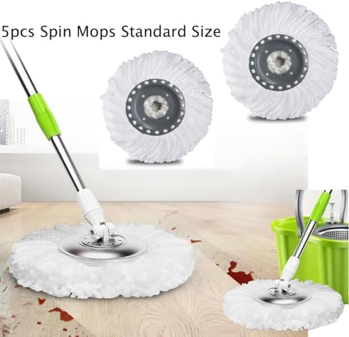 YWSHF 5PCS Spin Mop Head Refill for Standard Mops