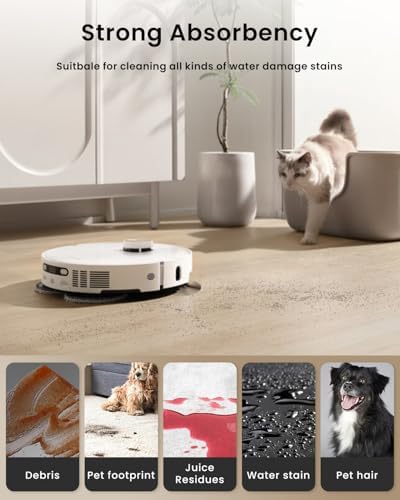 Rrochio Microfiber Mop Pads for Dreame Robot Vacuums