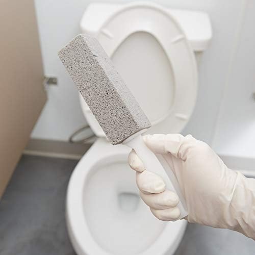 PUMIE Toilet Bowl Ring Stain Remover Pumice Scouring Stick wHandle Pack of 6