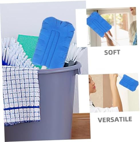 6pcs Yellow Duster Refills Washable Reusable Electrostatic Cleaning Pads